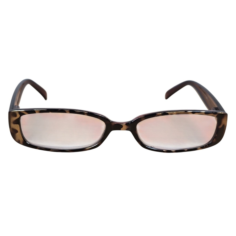 Funky Animal Print Brown Eye Glasses Frames 1" Narrow VTG‎